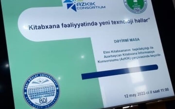 Kitabxana fəaliyyətində yeni texnoloji həllər