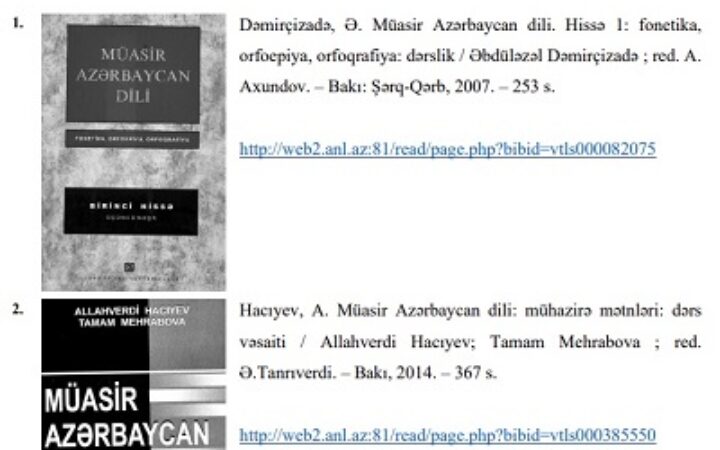 Rəqəmsal kitabxana – səhnə danışığına dair nəşrlər