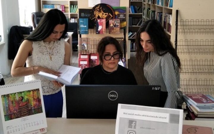 Kitabxanaçılıq və informasiya ixtisası üzrə təhsil alan tələbələrin təcrübəsi yekunlaşıb