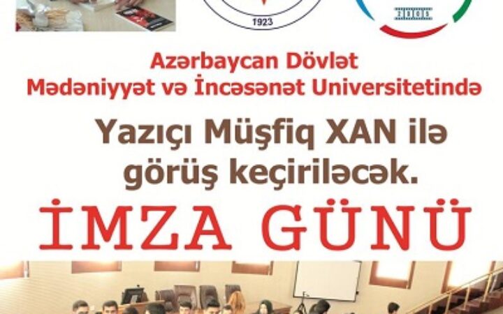 Yazıçı Müşfiq Xan tələbələrlə görüşəcək