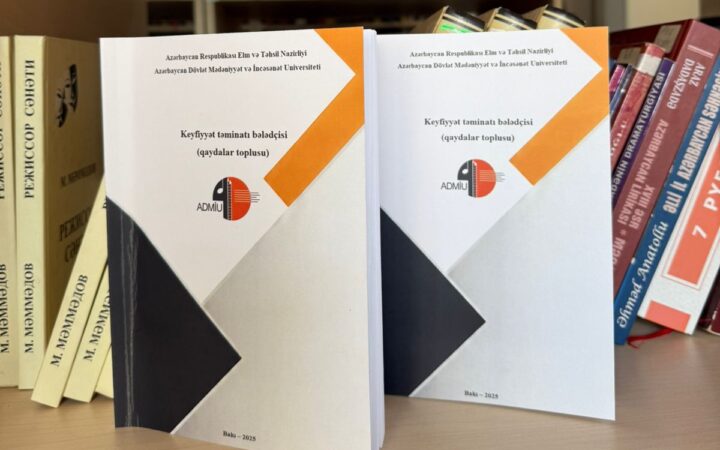 ADMİU-da “Keyfiyyət təminatı bələdçisi” qaydalar toplusu nəşr olunub
